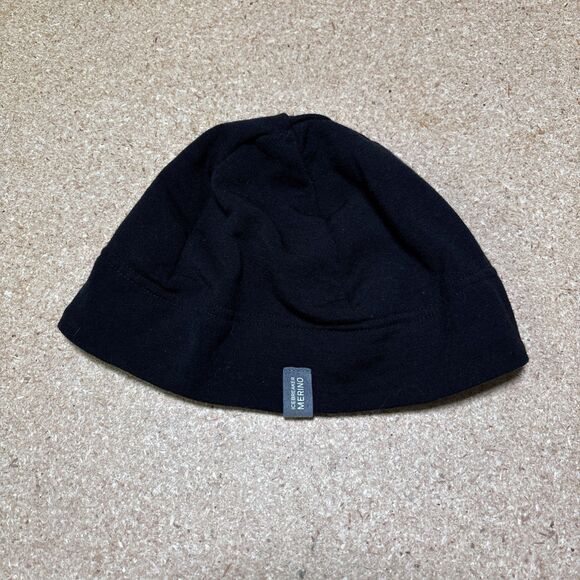 Icebreaker Merino Wool Beanie Hat One Size Lightweight Breathable Black - Picture 1 of 5